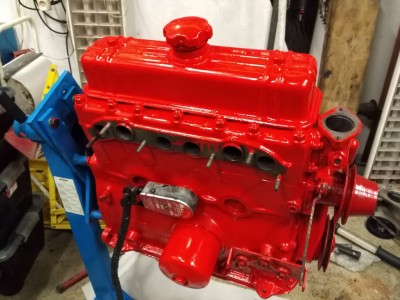 Ett stk overmalt motor