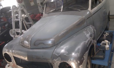Testmontert panser :-)